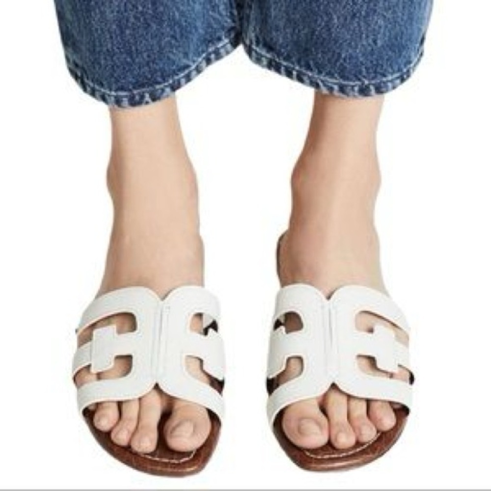 Sam Edelman
Bay Leather Double E Logo Slide Sandals
Women’s size 9 bright white - Picture 1 of 2